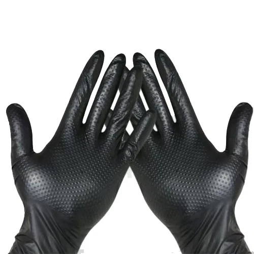 Black Nitrile Mechanic Gloves factory
